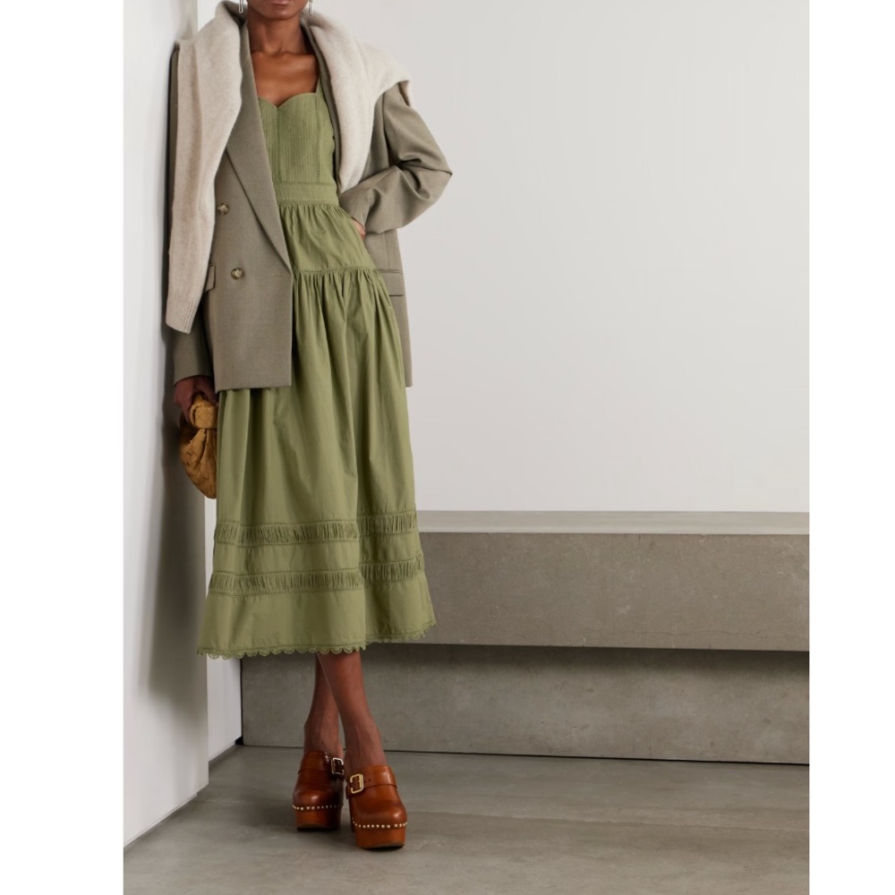 NWT Ulla Johnson Isadora Dress - Lichen Size 4 - Picture 4 of 7